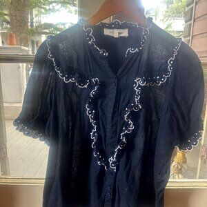 The Great. Navy Blouse | 1/S